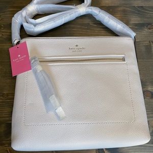 White like new Kate Spade cross body purse!